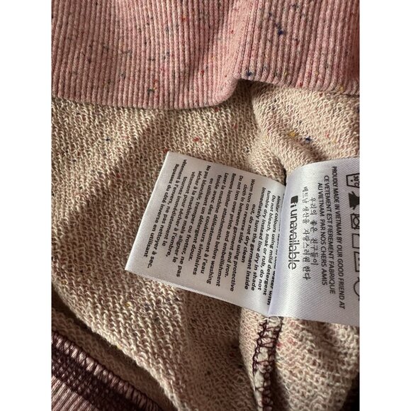 Marshall Artist Women's Classic Sweatshirt Size XL Pink Fleck Speckled Crew Neck - Picture 8 of 12